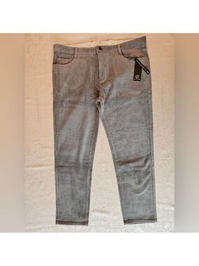 Grey Cotton Corduroy Pants, Size 46, Snover, NWT